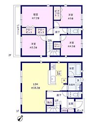 清瀬市　旭が丘第5　全10号棟　5号棟