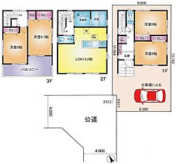 越谷市大字蒲生の一戸建て