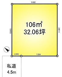 柏市十余二の土地
