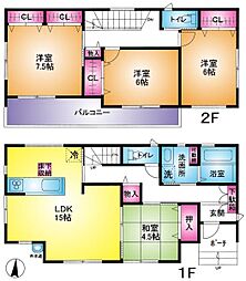 越谷市東大沢３丁目の一戸建て