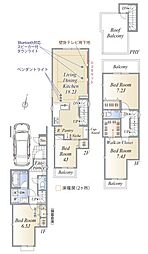 文京区千駄木1丁目 新築 E号棟