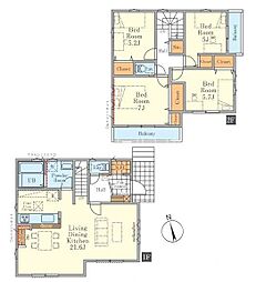 八王子市館町　新築一戸建て全7棟・2号棟