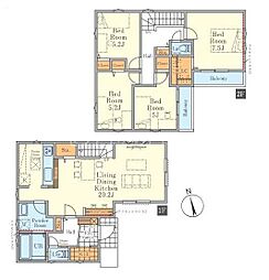 八王子市館町　新築一戸建て全7棟・3号棟