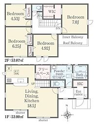 八王子市横川町　新築一戸建て・全2棟　1号棟