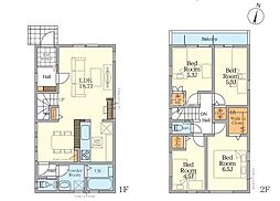 八王子市鹿島　新築一戸建て・全2棟　1号棟