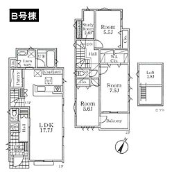 八王子市緑町　新築一戸建て　B号棟