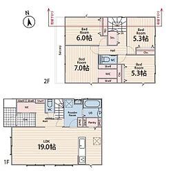 八王子市上柚木　新築一戸建て・全2棟　1号棟