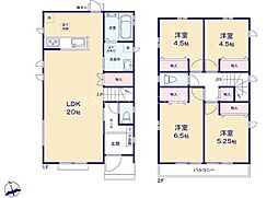 八王子市弐分方町の新築一戸建て・全10棟　D号棟