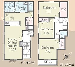 八王子市下恩方町　新築一戸建て・全3棟　2号棟