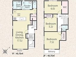 八王子市下恩方町　新築一戸建て・全3棟　3号棟