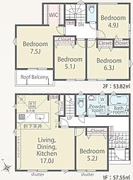 八王子市川口町 新築一戸建て・全2棟 2号棟