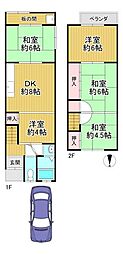 京都市右京区太秦御領田町　中古戸建