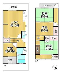 京都市右京区御室岡ノ裾町　中古テラスハウス