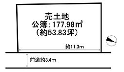 京都市右京区京北周山町上植代　建築条件無売土地