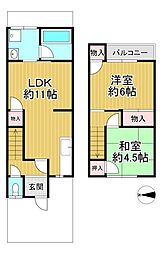 京都市左京区修学院登リ内町　中古テラスハウス