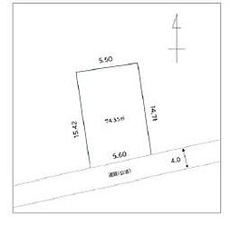 綾瀬市上土棚北3丁目　売地　建築条件無し