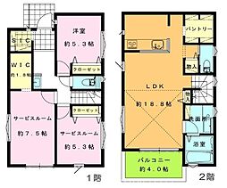 海老名市上郷3丁目　新築一戸建て全3棟 Ｂ号棟