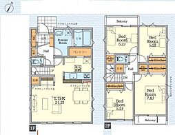 座間市緑ヶ丘6丁目2期　新築分譲2号棟