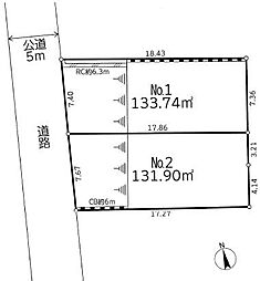 海老名市国分南3丁目 ?1 売地 建築条件なし