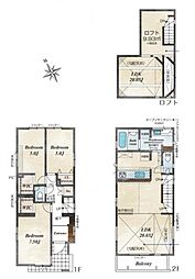高座郡寒川町倉見　新築分譲3号棟