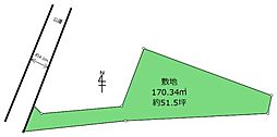 座間市西栗原1丁目 建築条件なし売地