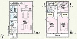 海老名市国分寺台1丁目　新築一戸建て全2棟　2号棟