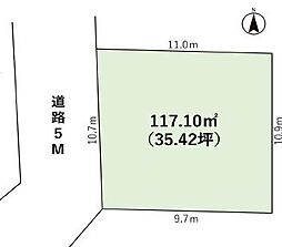 厚木市上依知 売地 建築条件なし