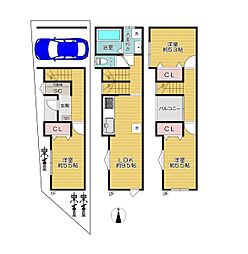 大阪市城東区東中浜2丁目 新築戸建