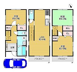 大阪市東淀川区井高野1丁目　中古戸建