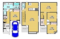 大阪市東淀川区上新庄3丁目　新築戸建