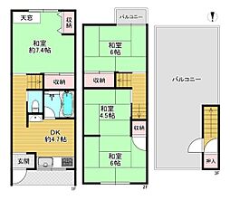 大阪市都島区都島中通3丁目　中古テラスハウス