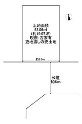 大阪市東成区東今里1丁目　建築条件無しの売土地