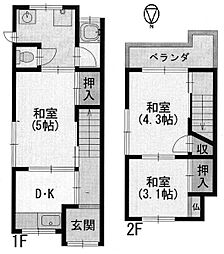 寝屋川市河北中町の一戸建て