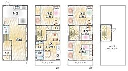 大阪市東住吉区北田辺２丁目の一戸建て