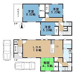 橿原市曲川町3丁目 3号地 ／新築一戸建