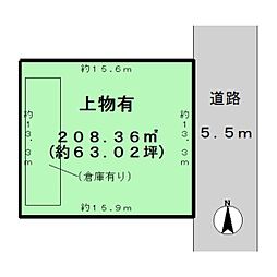 天理市庵治町　建築条件なし土地