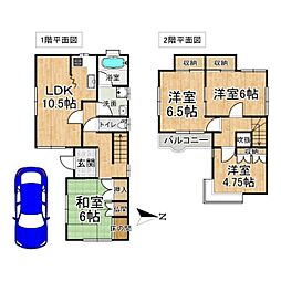 北葛城郡上牧町松里園2丁目　中古戸建