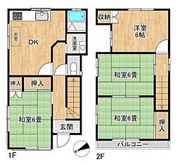 柏原市国分本町6丁目　一戸建