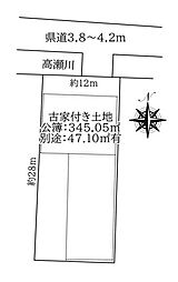天理市櫟本町　建築条件なし土地