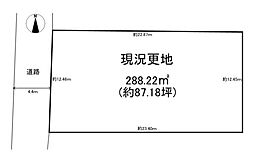 大和高田市市場　建築条件なし土地