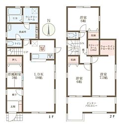 リーブルガーデン上牧 1号棟 ／新築一戸建