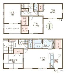 リーブルガーデン大豆越 3号棟 ／新築一戸建