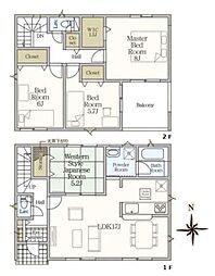 クレイドルガーデン押熊町 1号棟 ／新築一戸建
