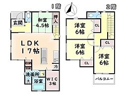 羽曳野市羽曳が丘４丁目の一戸建て