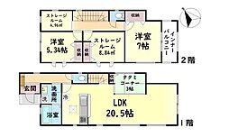 岸和田市極楽寺町１丁目の一戸建て
