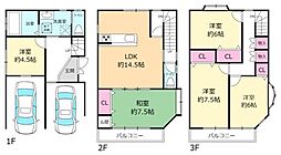 大阪市東淀川区南江口３丁目の一戸建て