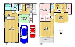 東住吉区住道矢田4丁目　新築戸建　4号棟