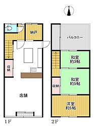 東住吉区湯里5丁目　店舗付きテラスハウス