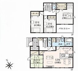 JR内房線　木更津市中野　新築戸建5号棟