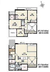 JR内房線　木更津市桜町1丁目　新築戸建2号棟